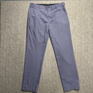 Brooks Brothers Pants Men 35x32* Blue Check Lightweight Advantage Chino Clark
